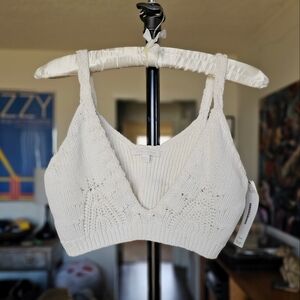 Jonathan Simkhai‎ Elsa Cable Knit Bralette Top